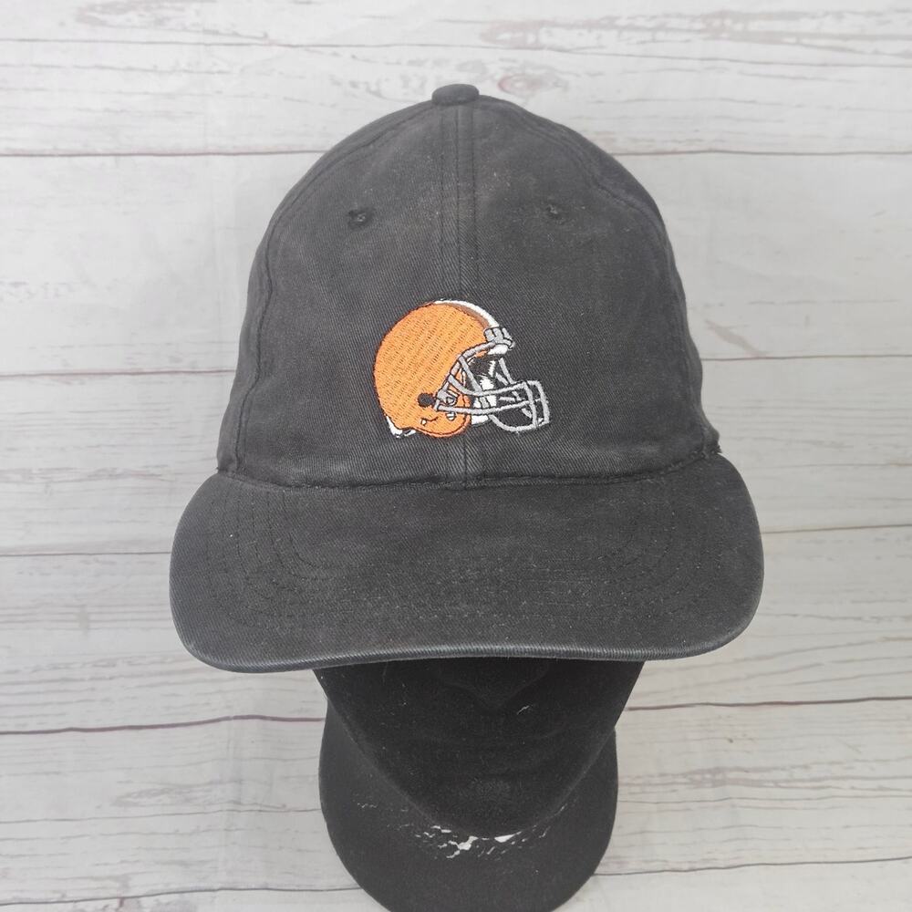 Cleveland Browns Baseball Cap Graffiti Dad Hat Adjustable Black Orange Helmet